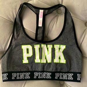 Pink sports bra size medium